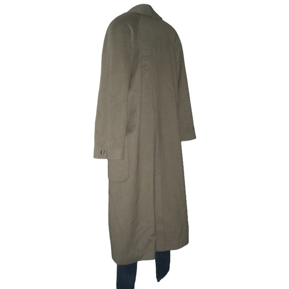 Vintage 80’s Charles Klein Coat Wool Oversized Beige Pea Diana Unisex Streetwear - Picture 9 of 16